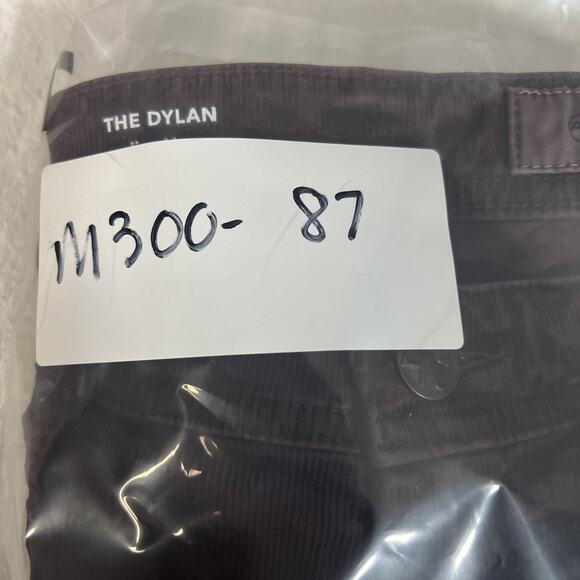 AG Adriano Goldschmied Dylan Men's 32x33 Slim Skinny Burgundy Corduroy Jeans - Picture 13 of 13